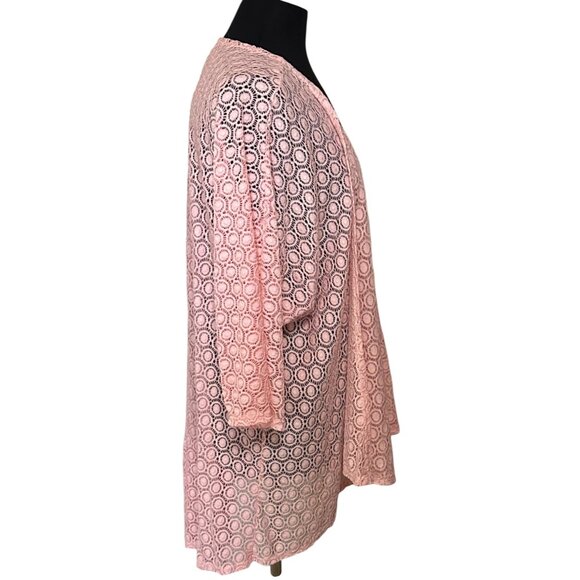 Women's Pink Kimono Open Jacket and Spaghetti Strap Camisole Size L/XL (READ) - Picture 8 of 16